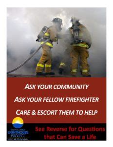 Community Card Firefighter V The Columbia Lighthouse Project