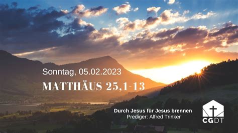 Predigt Matth Us Durch Jesus F R Jesus Brennen