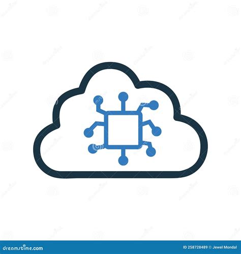Cloud, Connection, Connectivity Icon. Simple Flat Design Concept Stock