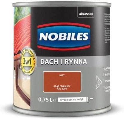 Farba Nobiles Emalia Dach I Rynna Brąz Ceglasty 0 75 L CTMA 719855