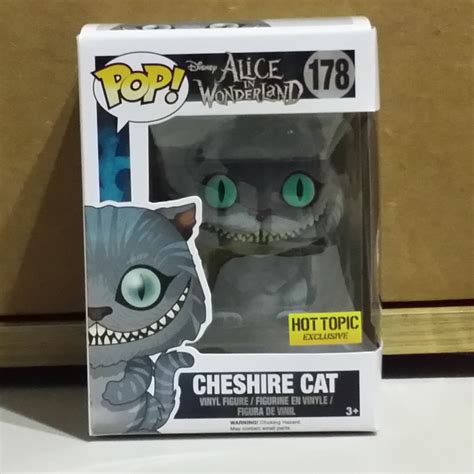Funko Pop Disney Cheshire Cat Movie Flocked Hot Topic Exclusive