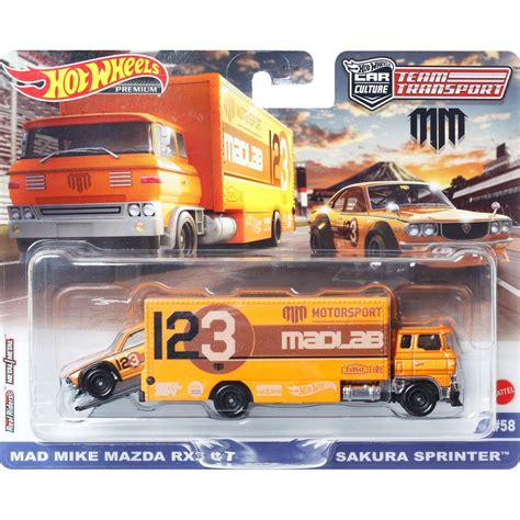 Mattel Hot Wheels Premium Mad Mike Mazda Rx Gt Sakura Sprinter Flf Hkf Toys Shop Gr
