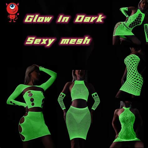 Sexy Bodysuit Glow In Dark Porno Vrouwen Erotische Lingerie Babydoll Plus Size Sexy Kostuums