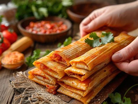 Tamales Prehispanic Dish Typical Of Mexico And Some Latin American