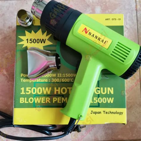 Hot Gun Nankai Hotgun Hot Air Gun Heat Gun Alat Pemanas Stiker Sablon Pistol Pemanas Nankai