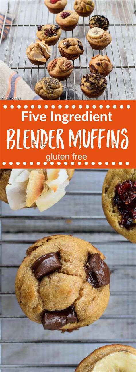 Five Ingredient Blender Muffins Recipe Blender Muffins Food Muffins