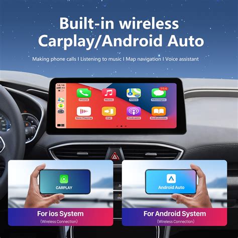 Android Auto Carplay Stereo для HYUNDAI SantaFe 2019-2020 Автомобильная ...