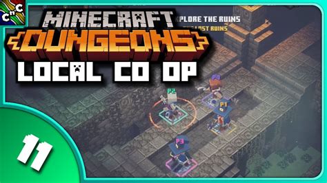 SOGGY CAVE Minecraft Dungeons LOCAL MULTIPLAYER Episode 11 Xbox One