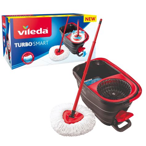 Vileda Turbo Smart Spin Mop And Bucket Set Mops B M Stores