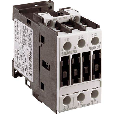 Siemens 3RT1026 1BB40 Contactor 24 VDC 3 Pole S0 11 KW Rapid Electronics