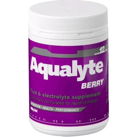 Aqualyte Electrolyte Powder - Berry Flavour 480g Tub