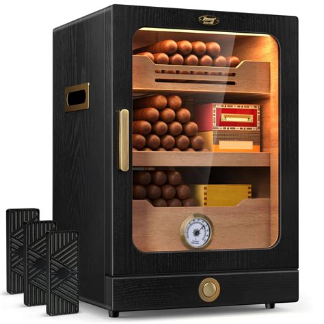 Buy Cigar Humidor Desktop Cigar Humidor Cabinet Light Control System