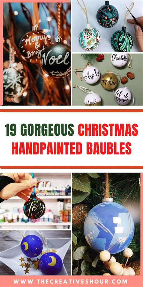 19 Christmas Handpainted Baubles For Your Christmas Tree