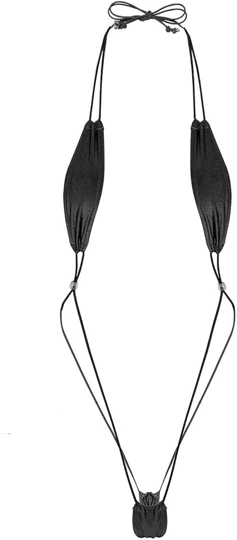 YOOJIA Women S Sexy See Through Sheer Slingshot Teardrop Micro Bikini