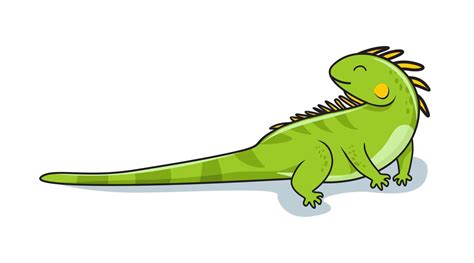 Ilustración De Dibujos Animados De Iguana 3545341 Vector En Vecteezy