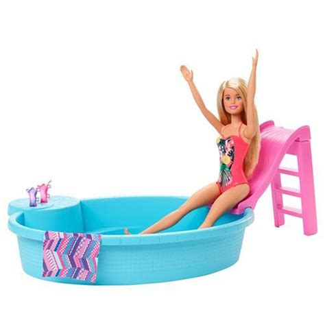 Barbie Estate Doll Pool Playset Blonde Shopee Malaysia