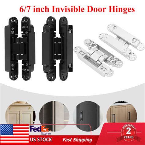 Inch Invisible Door Hinges Zinc Alloy Hidden Hinges Swing W