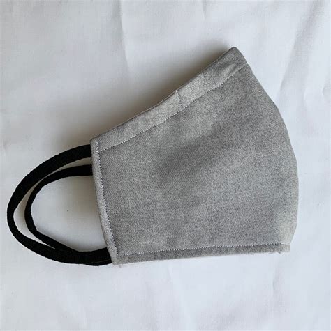 Faded Gray Face Mask - Etsy
