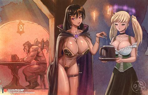 Sorceress Maid And Barbarian By Sleepygimp Hentai Foundry