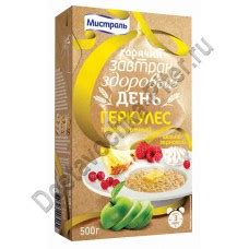 Хлопья Мистраль овсяные геркулес традиционный 500г