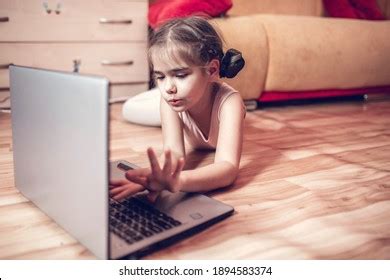 Sexy Blonde Woman On Bed Typing Stock Photo Shutterstock