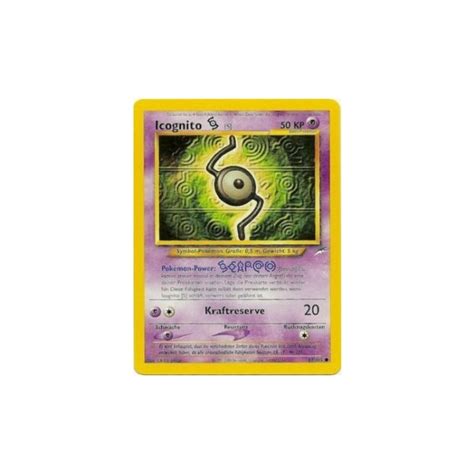 Pokemon Karte Icognito S 1 Edition Neo Destiny Kaufen Bei GttG