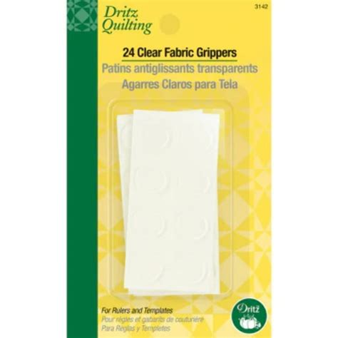 Dritz Quilting Clear Fabric Grippers 24pkg