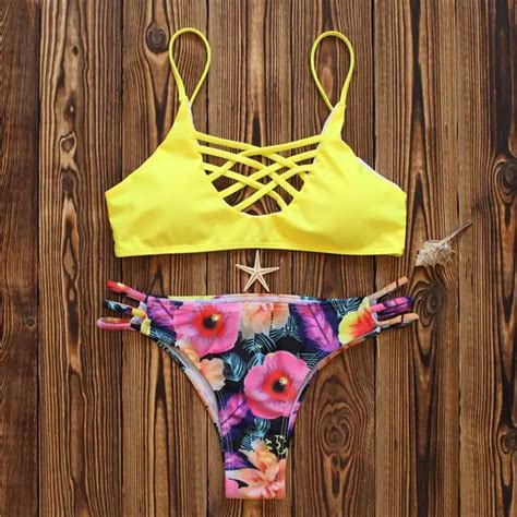 Laughting Man Brand Sexy Print Moda Praia Micro Bikini Beach