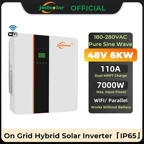 Jsdsolar Kw V On Off Grid Hybrid Solar Inverter Natural Cooling Dual