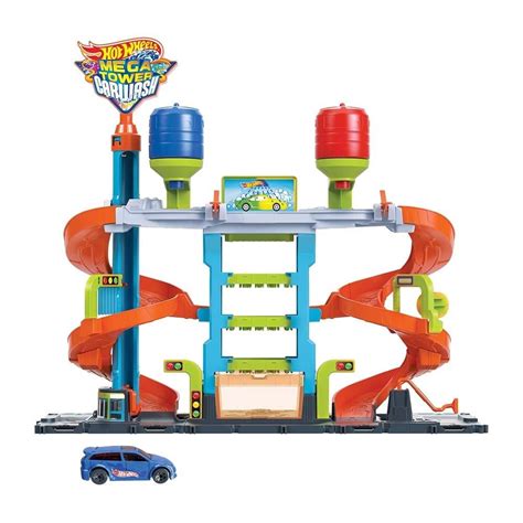 Set De Juego Hot Wheels Autolavado Mega Torre Walmart En L Nea