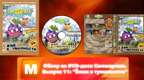Обзор на DVD-диск Смешарики. Выпуск 11: "Ёжик в туманности" - YouTube
