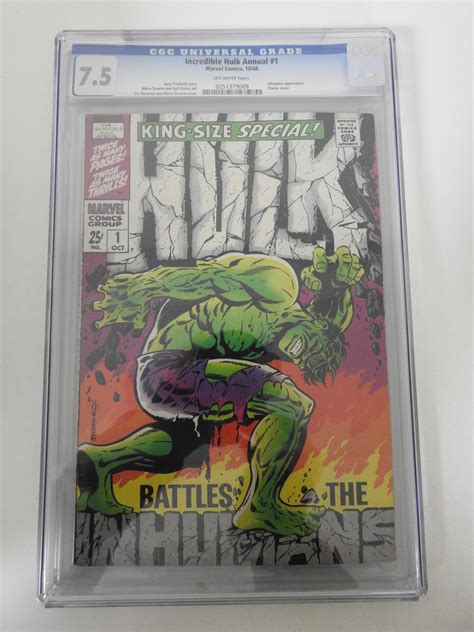 The Incredible Hulk Annual Cgc Ow Pages Comic Books