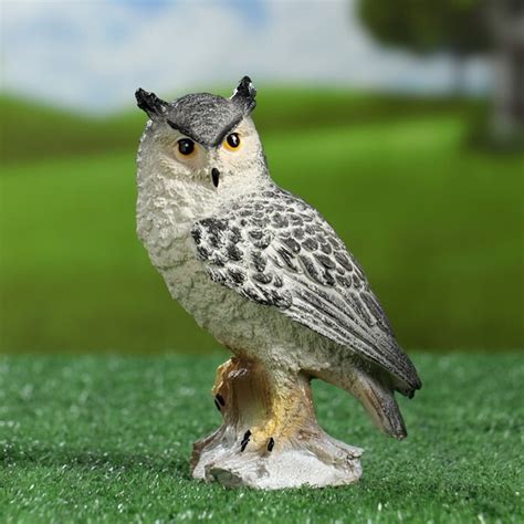Садовая фигура 'Сова полярная' 17х11х8см, На газон - купить по низкой ...