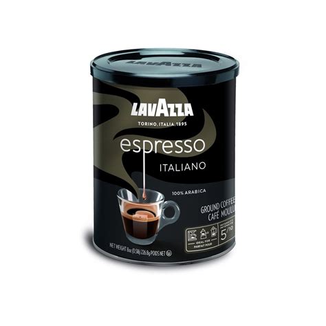 Lavazza Espresso Italiano Ground Coffee Blend, Medium Roast, 8-Ounce ...