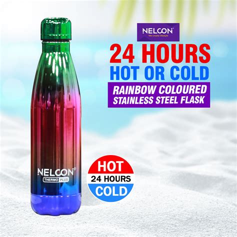Buy Hours Hot Cold Rainbow Colored Steel Flask Pvdf Online At Best Price In India On