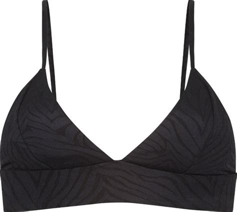 TC WOW Cross Over Bikini Top Jacquard Zebra Black Voor Dames Maat 42 Bol