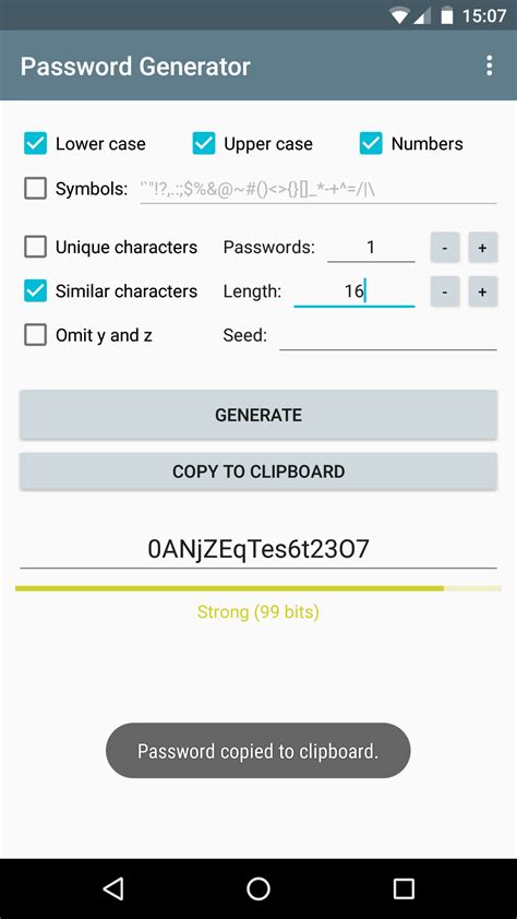 Password Generator F Droid Free And Open Source Android App Repository