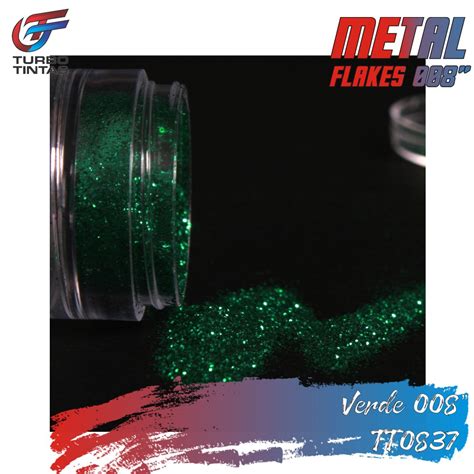 Flake P Verde Tt Turbo Tintas