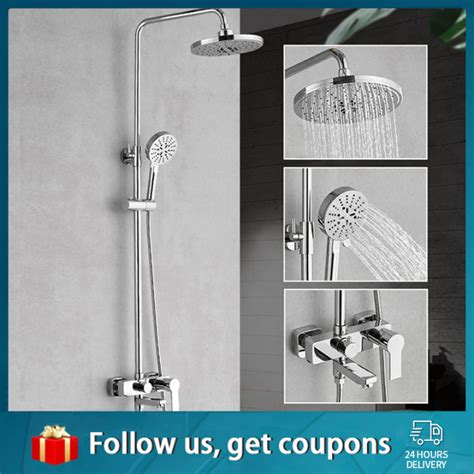 Shower Set With Faucet Stainless Steel Bathroom Water Heater Shower Shower Head Hot And Cold