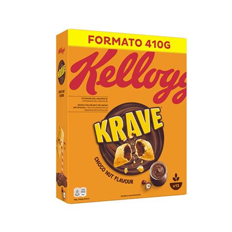 Kellogg s Krave Δημητριακά Nut Choco 410g Delivery Παράγγειλε