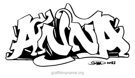 Anna Hand Drawn Graffiti Style Graffiti Names Graffiti My Name