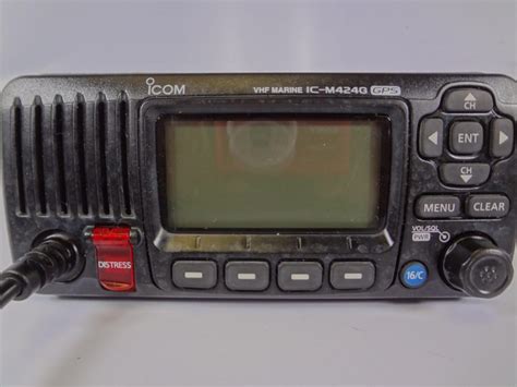 Icom Ic M424g Marine Vhf Radio Transceiver Unit W Hm 205b Mic Max