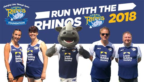 Rhinos Kit Supplier Make Donation To Support Run With The Rhinos Team