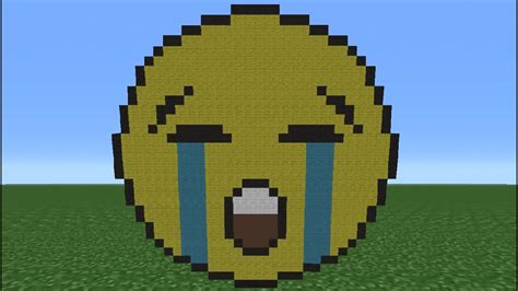 Minecraft Tutorial: How To Make A Crying Emoji - YouTube