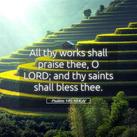 Psalms 145 10 KJV Bible Verse Images