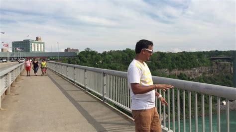 Niagara Falls Rainbow Bridge On BORDER Between USA CANADA 2 6 16 YouTube