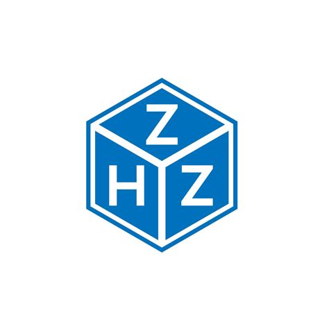ZHZ letter logo design on WHITE background. ZHZ creative initials ...