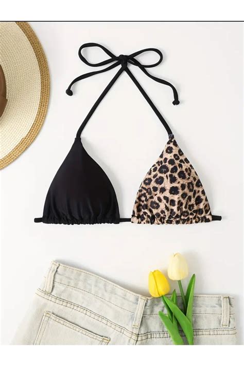 nuriçgiyim Leopar çift renk bikini üstü Fiyatı Yorumları Trendyol