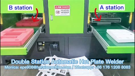 EPE XPE Foam Double Station Hot Plate Welder Hot Plate Bonding Machine YouTube
