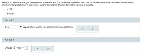 Solved Below N Is The Sample Size P Is The Population Chegg